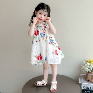 ワンピース 女の子 キッズ 綿混素材 春夏 花柄 刺繍 プリンセスライン フレア かわいい おしゃれ 着回し 普段使い 柔らかい