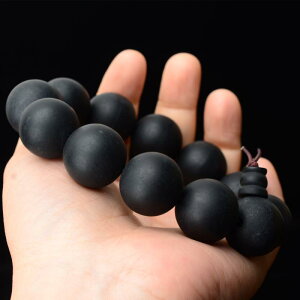 ブレスレット 数珠 腕輪 男女兼用 ユニセックス 琥珀調 プラスチック製 フロスト加工 マット 丸玉 6-20mm ハンドメイド 普段使い カジュアル