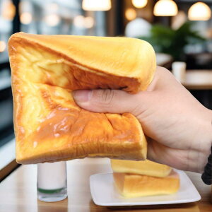 スクイーズ タイガー柄ケーキ 溶岩トースト パン 低反発 本物そっくり リアル 食品サンプル インテリア 置物 ディスプレイ ストレス解消 癒しグッズ 知育玩具 モチモチ プニプニ 触感