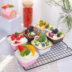 食品サンプル アメリカン カップケーキ 模型 リアル ソフト ハンドメイド 置物 ディスプレイ レストラン カフェ 店舗 インテリア雑貨 撮影小物 6個セット 複数カラー(x2)