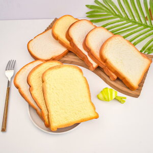 食品サンプル フェイクフード パン サンドイッチ 食パン 模型 撮影用小道具 ディスプレイ ショーケース 飾り 店舗 インテリア雑貨 ウレタン ホワイト オフホワイト(x2)