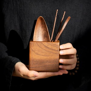 茶道具 北米ブラックウォールナット 無垢材 天然木 茶則 茶匙 茶挟 家庭用 喫茶 お茶 新中式 モダン 和風 茶器セット 上質 高級感 自宅用 普段使い