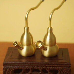 水パイプ 男性用 真鍮製 瓢箪型 2WAY 水フィルター機能 高級感 喫煙具 インテリア 卓上オブジェ コレクション レトロ クラシックデザイン