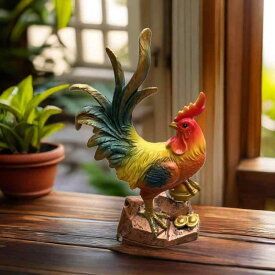 置物 雄鶏 オブジェ アメリカン スタイル リアル 動物 樹脂製 ガーデン ベランダ 玄関 リビング テレビ台 ワインラック インテリア オーナメント モダン シンプル 精巧な作り