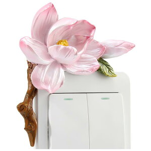 スイッチカバー 樹脂製 3D 立体 花柄 フラワーモチーフ 壁装飾 ウォールステッカー リビング 寝室 コンセント 傷隠し 汚れ隠し 目隠し おしゃれ 華やか インテリア雑貨