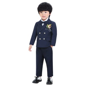 スーツ 男の子 キッズ フォーマルウェア 裏起毛 ダブル セットアップ 英国風 秋冬 結婚式 発表会 七五三 演奏会 入学式