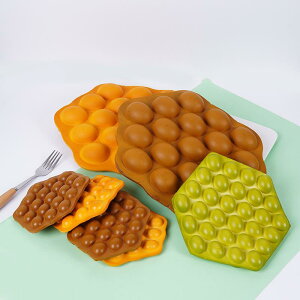 スクイーズ おもちゃ PU フェイク エッグワッフル アイスクリーム ストレス解消 握る玩具 弾力性 やわらかい DIY 手作り 装飾 ディスプレイ オブジェ 見本 食品サンプル(x5)