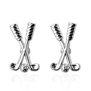 カフスボタン メンズ 男性用 フレンチスタイル 高品質 シルバー ゴルフクラブ スポーツ おしゃれ ユニーク ビジネス フォーマル パーティー 結婚式