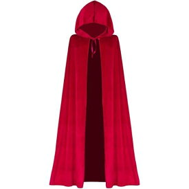 マント コスプレ 男女兼用 ハロウィン 仮装 衣装 魔法使い フード付き ローブ ベロア ロング ショール 舞台 演出服 キャラクター 変装 パーティー イベント 学園祭 秋冬