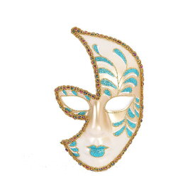 マスク ハロウィン クリスマス イースター イベント パーティー用 手描き 半顔 プラスチック製 かわいい 仮面 コスプレ 装飾品 DIY 小物