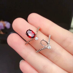 �w�� ���f�B�[�X �V���v�� 925�V���o�[ 18K�z���C�g�S�[���h ���[�Y�S�[���h�v���[�e�B���O ��Ηp��g�����O 4x6mm 5x7mm 6x8mm �I�[�v�������O �T�C�Y�����\