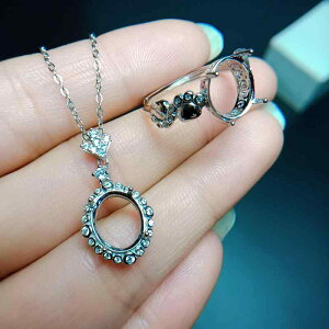 w fB[X S925 Vo[  lbNX Zbg g I[v^Cv ߉\ 8mm×10mmΉ 18K zCgS[hbL S[hbL t@bV fC[