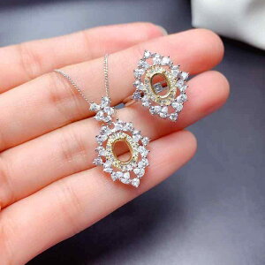 ANZT[Zbg fB[X S925Vo[ 18KzCgS[hbL oCJ[ w y_g g 5x7mm [XΗp(x2)