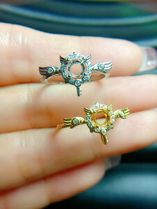 指輪 レディース S925 シルバー 空枠 円形 4mm対応 プラチナカラー ゴールドカラー 電気メッキ加工 オープンリング フリーサイズ ファッション 通勤 オフィス シンプル 上品