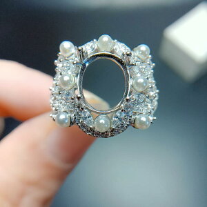 w fB[X S925Vo[ g I[o 8×10mm 18KGP zCg [Y CG[S[hJ[ t[TCY ig t@bV fC[[X