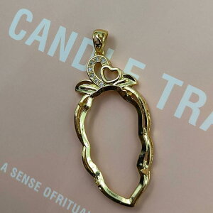 アクセサリー ペンダントトップ 空枠 ネックレスチャーム 中国風 レトロ 金枝玉葉 翡翠 銅製 電気メッキ加工 上品 個性的 おしゃれ エスニック デイリー