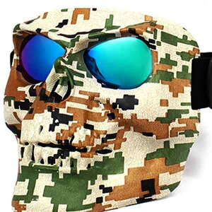 ゴーグル バイク オートバイ ヘルメット用 防風 防塵 防砂 フェイスマスク 保護メガネ スポーツ アウトドア ライディング オフロード メンズ レディース ユニセックス(x2)