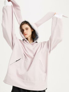 スノーボードウェア レディース 女性用 秋冬 スノボウェア ジャケット パーカー かわいい うさぎデザイン 裏起毛 厚手 保温 防寒 防水 透湿 パープル ピンク ホワイト ゲレンデ 雪山 ウィン