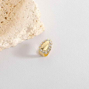 グリルズ メンズ 男性用 ヒップホップ ストリート ゴールド 金メッキ 単品 カラージルコニア ミラー加工 個性的 ファッション義歯