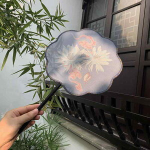 団扇 うちわ 子供 キッズ 中国風 レトロ モダンチャイニーズ 絹製 シルク 木骨 チャイナドレス 漢服 舞台 ダンス 演舞 浴衣 着物 祭り イベント かわいい おしゃれ