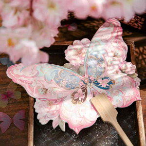 うちわ 団扇 変形 異形デザイン 中国風 古典模様 撮影用小道具 インスタ映え タッセル 蝶モチーフ 木製装飾品 古典衣装小物 チャイナドレス コスプレ イベント