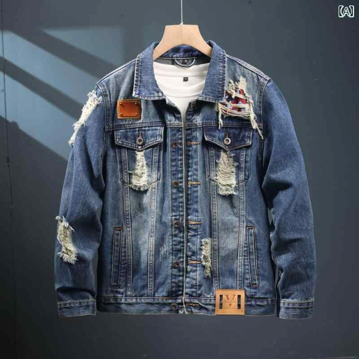 楽天市場】ジャケット メンズ デニムジャケット Gジャン ビッグ 