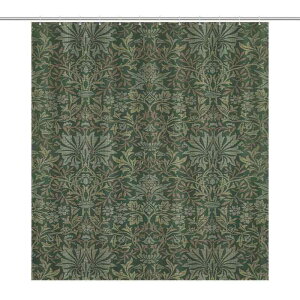 シャワーカーテン 中世風 レトロ 建物柄 バスルーム用 おしゃれ インテリア 防水加工 防カビ ポリエステル素材 ウォッシャブル 洗濯機洗い可能 フック付属 お風呂用品