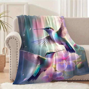 毛布 フランネル やわらか ポリエステル カササギ鳥柄 オールシーズン 軽量 肌触り良い 掛け毛布 膝掛け エアコン対策 お昼寝 ソファ リビング 寝室 ブランケット