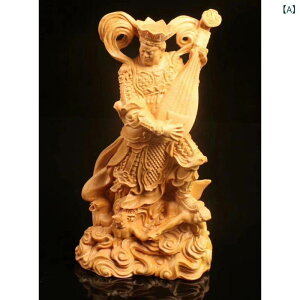 仏像 四天王 黄楊木彫り 新中国風 卓上 置物 守護神 開運招福 厄除け 魔除け 家内安全 財運向上 ラッキーアイテム 風水アイテム