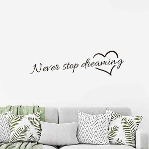 �E�H�[���X�e�b�J�[ never stop dreaming �n�[�g �\�邾�� �������� �h�����H �������� ���r���O �Q�� ���� ���� ���� �͗l�ւ� ������� ���_�� �V���v�� DIY �ǎ��V�[�� PVC �C���e���A �Ǐ���