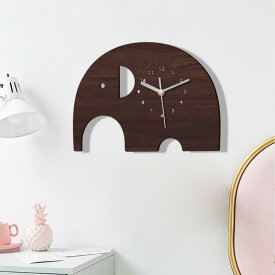 掛け時計 子供部屋 キッズ ウォールクロック 立体的 キャラクター 木製 ウッド 静音 サイレント おしゃれ リビング 寝室 書斎 オフィス インテリア装飾 アニメ風
