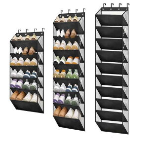 ウォールポケット 扉裏 ドア掛け 壁掛け 吊り下げ 収納袋 多機能 PVC素材 防水 防塵 靴 バッグ 小物 雑貨 整理 クローゼット 玄関 浴室