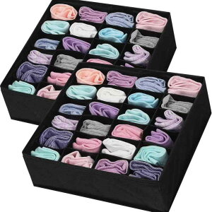 収納ボックス 布製 引き出しタイプ 大容量 下着 靴下 ブラジャー ショーツ 仕切り付き 整理収納ケース グレー ブラック ベージュ ピンク ホワイト シンプル モダン