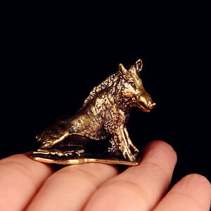 置物 真鍮 ブラス イノシシ 猪 オブジェ フィギュア 工芸品 模型 リビング オフィス 卓上 デスク インテリア 飾り ユニーク 個性的 おしゃれ エスニック アンティーク風