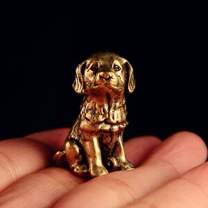 置物 真鍮製 犬 いぬ 無垢 干支 戌 レトロ アンティーク 個性的 開運 招財 金運 縁起物 卓上 インテリア リビング オブジェ 装飾