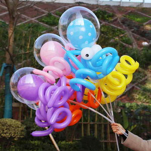 バルーン 風船 インフルエンサー タコ クラゲ 透明 ボボバルーン 風船 DIY 手作り 材料キット 誕生日パーティー イベント 屋外 フォト デコレーション 丸型 ラテックス製 飾り付け