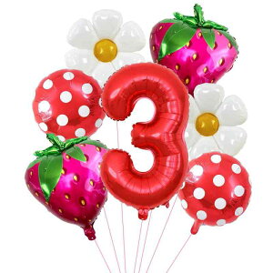 バルーン 風船 ベビー 赤ちゃん 子供 誕生日パーティー バースデー お祝い フルーツ いちご ストロベリー アルミホイル デコレーション 会場装飾 キャンプ こどもの日 イベント パーティー