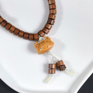 ブレスレット 腕輪 男女兼用 ペア カップル 白檀 アフリカ花梨材 樽型ビーズ 天然木製 ウッド 上品 高級感 シンプル ファッション小物 アクセサリー 普段使い プレゼント ファッションアイ