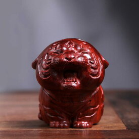 木彫り 虎 紫檀 干支 寅年 置物 掌中飾り ミニチュア オブジェ 中国風 かわいい 癒し デスク飾り インテリア 縁起物 細密彫刻 工芸品
