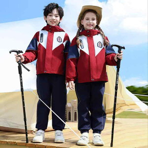 校服 幼稚園 小学生 男女兼用 防風 ウインドブレーカー ジャケット パンツ 3点セット 秋冬 運動会 スポーツ 通学 普段使い 取り外し可能フード付き ポリエステル