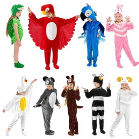 衣装 キッズ 子供用 動物 アニマル 発表会 ステージ イベント 仮装 コスプレ パジャマ ルームウェア ポリエステル 綿 混紡 うさぎ クマ