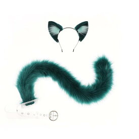 コスプレ レディース 二次元 猫耳 カチューシャ 猫のしっぽ セット フェイクファー ぬいぐるみ素材 アニマル かわいい イベント パーティー 仮装 ハロウィン 小物
