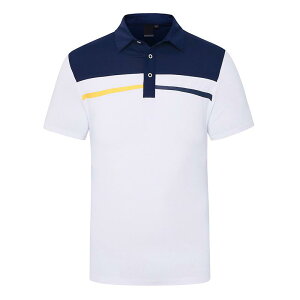 ゴルフウェア メンズ 男性用 半袖 ショートスリーブ Tシャツ カットソー スリムフィット 速乾 吸湿速乾 伸縮性 ポリエステル スポーツ カジュアル 運動 普段使い ランニング アウトドア 春夏