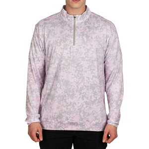 ゴルフウェア メンズ パーカー プルオーバー フーディー 速乾 吸湿速乾 ポリエステル 迷彩柄 カモフラージュ スポーツ アウトドア トレーニング アクティブ 通気性 軽量 春夏 ライトパープ
