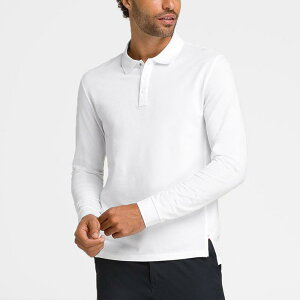 ポロシャツ メンズ 長袖 ゴルフ ポリエステル 春秋 無地 スポーツ トレーニング ランニング テニス サイクリング アウトドアウェア ホワイト ブラック 吸汗速乾