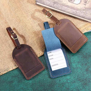 ラゲッジタグ 本革 飛行機モチーフ ユニークデザイン 牛革 レトロ調 ネームタグ ブラウン コーヒーブラウン ブルー ダークグリーン ワインレッド 旅行 出張 預け荷物 機内持ち込み