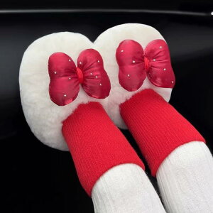 ベビーシューズ 女の子 秋冬 裏ボア ソックス一体型 プリンセス 滑り止め ファーストシューズ 厚手 保温 起毛素材 綿布底 脱げにくい ホワイト レッド