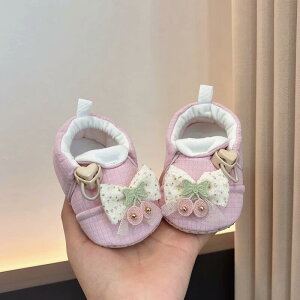 ファーストシューズ ベビー 女の子 新生児 0ヶ月から12ヶ月 プリンセス 滑り止め コットン 綿 ソックス 春秋 ピンク ブルー イエロー