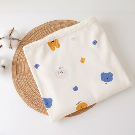 おくるみ ベビー 新生児 赤ちゃん 綿 コットン 四季 オールシーズン 抱っこ布団 アフガン スワドル 出産準備 退院 抗菌 動物柄 90cm×90cm 大判