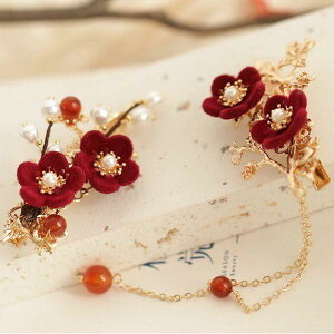 ������ ���f�B�[�X �Õ� ���� �G�ѕ� �`���C�i�h���X �~�̉� �T�C�h�w�A�N���b�v �ԐF �ԃ��`�[�t �v�� �����p ���g�� �G���K���g